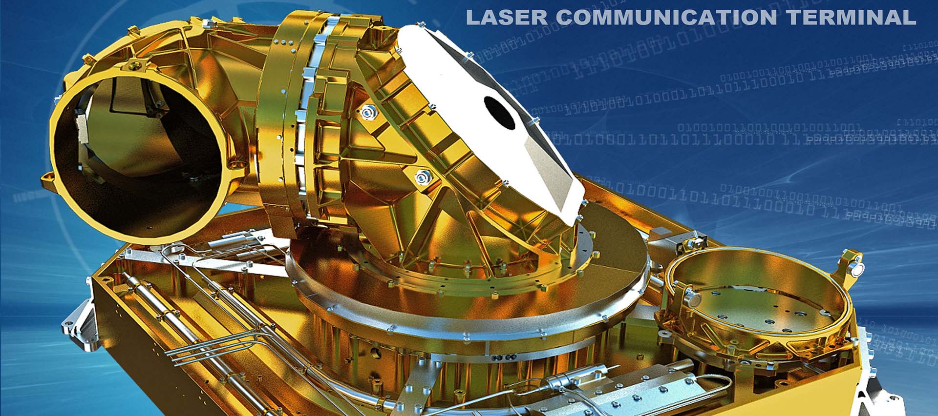 Produktwerbung, Grafikdesign und 3D-Visualisierung des LCT der TESAT Spacecom